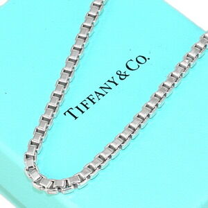 Tiffany Venetian Link Necklace Silver Chain CO